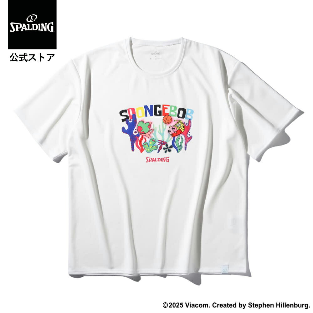 Rakuten - 【スーパーSALE 50％OFF：6/11まで】【公式】Tシャツ スポンジボブ アンダーザシー SMT25151S SPALDING スポルディング バスケットボール バスケ ウェア 練習着 メンズ レディース 男性 女性