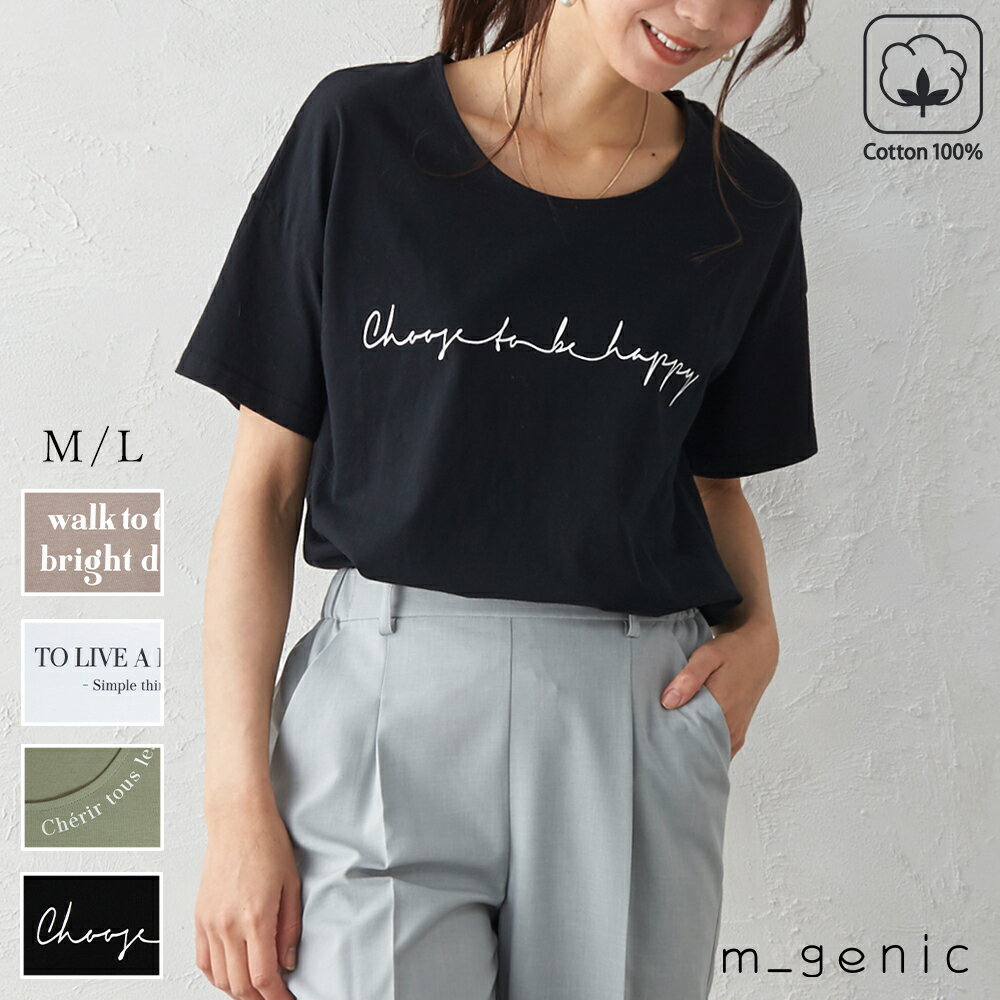 ロゴtシャツ レディース 半袖 トップス tシャツ カットソー ロゴt プチプラ 選べるデザイン コットン 綿100％ クルーネック 丸首 シンプル スーツインナー 無地 くすみカラー 20代 30代 40代 50代 春 夏 lpt21 2290589のサムネイル
