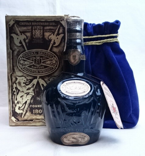 ロイヤルサルート 21年 700ml 40度 ブルー 専用箱・保存袋付き Royal Salute LXX スコッチウイスキー■並行品