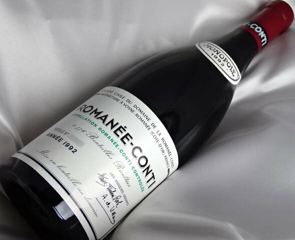 ロマネ・コンティ 1992年 750ml DRC Romanee-Conti ドメーヌ・ド・ラ・ロマネ・コンティ フランス ブルゴーニュ 赤ワイン A00374