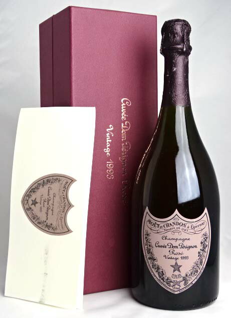 【希少】正規品 ドン・ペリニヨン ロゼ 1993 750ml ギフト箱、冊子付き Dom Perignon Rose ドンペリ ピンク A00562