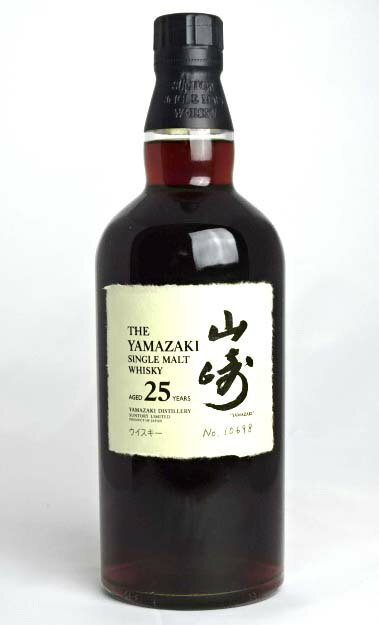【東京都在住限定】【限定】SUNTORY 山崎 25年 シングルモルトウイスキー 700ml 43度 THE YAMAZAKI SINGLE MALT WHISKY A00669のサムネイル