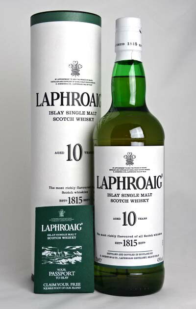 ラフロイグ 10年 700ml 40度 丸筒箱付き アイラ シングルモルト ウイスキー LAPHROAIG 並行品