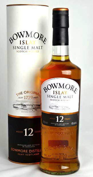 ボウモア 12年 700ml 40度 缶BOX付き BOWMORE アイラ シングルモルト ウイスキー A00914