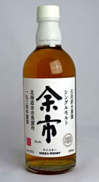 【東京都在住限定】生産終了（旧ラベル） ニッカ 余市yoichi シングルモルト ウイスキー 500ml 43度 箱無し NIKKA Japanese Whisky A01131