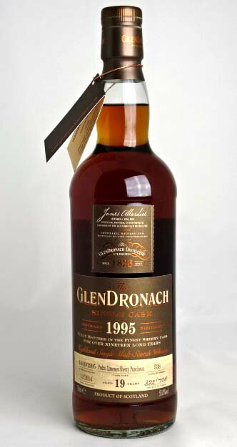 グレンドロナック 19年 1995 ペドロヒメネス・シェリー・パンチョン 700ml 55度 ウイスキー GLENDRONACH SINGLE CASK Pedro Ximenez Sherry Puncheon A01573