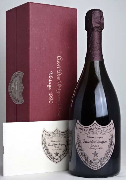 【希少】正規品 ドン・ペリニヨン ロゼ 1990 750ml ギフト箱、冊子付き Dom Perignon Rose ドンペリ ピンク A01624