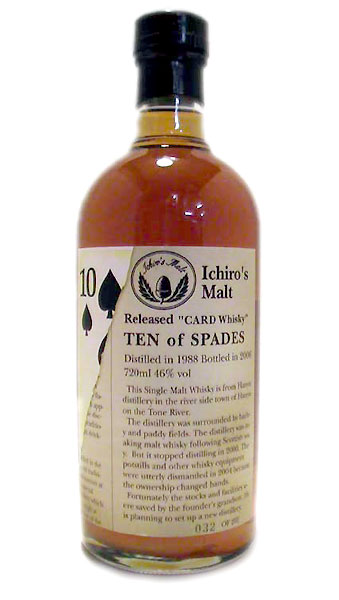 【東京都在住限定】 テン・オブ・スペーズ【1988-2006】#9204 700ml 46度 Ichiro's Malt CARD Ten of Spades Japanese Single Malt Whisky x00005