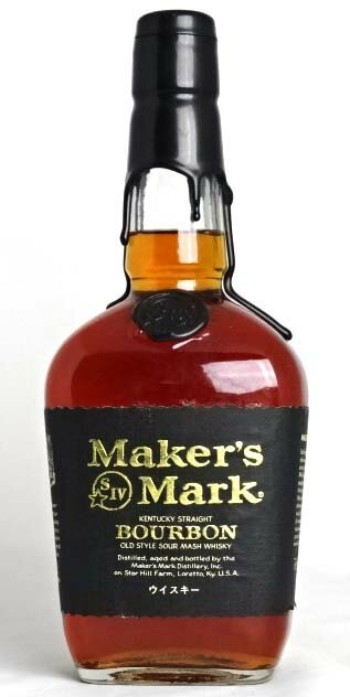 ■オールドボトル■ メーカーズマーク ブラックトップ 750ml 47.5度 バーボンウイスキー MAKER'S MARK KENTUCKY STRAIGHT BOURBON WHISKY 【中古】 A03153