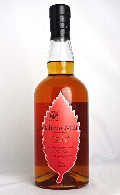 【東京都在住限定】 イチローズモルト WWR ワイン・ウッド・リザーヴ レッドリーフラベル 700ml 46度 箱無し Ichiro's Malt Pure Malt Whisky Wine Wood Reserve A03913