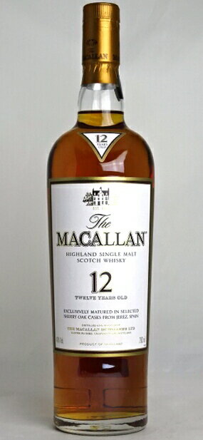 ■正規品■ マッカラン 12年 700ml 40度 シェリーオーク 箱無し 旧ボトル スコッチウイスキーMACALLAN A06673