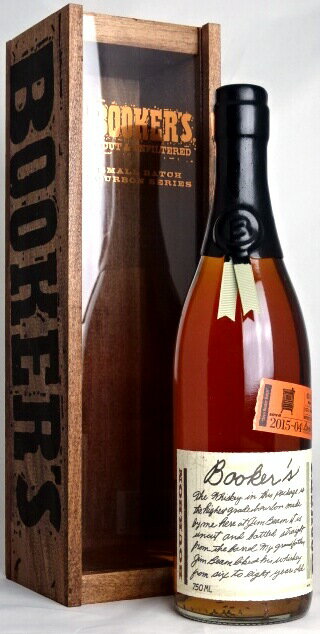 ブッカーズ 750ml 63.5度 木箱付き BOOKER'S KENTUCKY STRAIGHT BOURBON WHISKEY バーボンウイスキー 並行品 A04663