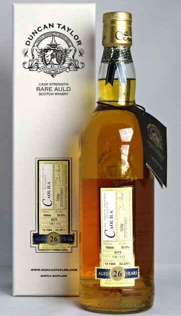 カリラ 26年 [1984-2011] ダンカンテイラー 700ml 55.9度 CAOLILA AGED 26 YEARS cask no.6279 [DUNCAN TAYLOR] CASK STRENGTH RARE AULD ISLAY SCOTCH WHISKY スコッチウイスキー箱付き A04792