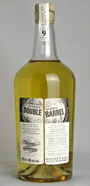 アードベッグ＆グレンロセス 9年 ダブルバレル（ダグラスレイン） 700ml 46度 スコッチウイスキー ARDBEG & GLENROTHES DOUBLEBARREL BLENDED MALT SCOTCH WHISKY A05136