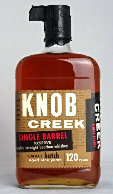 ノブクリーク 9年 シングルバレル リザーヴ 750ml 60度 KNOB CREEK AGED 9 YEARS SINGLE BARREL バーボンウイスキー A05772