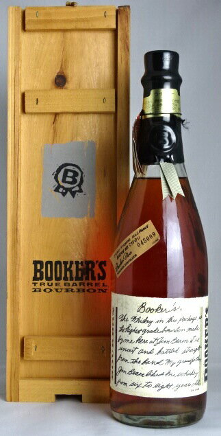 ■オールドボトル■ ブッカーズ 木箱付き 750ml 63.25度 BOOKER'S BATCH No C90-D11 045009 126.5PROOF バーボンウイスキー （ニッカウヰスキー時代）A06912