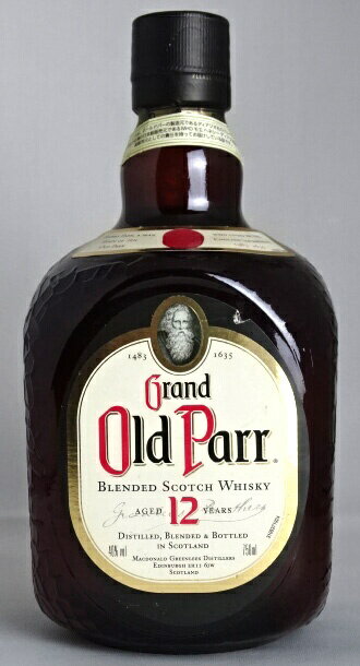 ■旧ラベル■ オールドパー 12年 750ml 40度 Old Parr　ブレンデッドスコッチウイスキー A07086