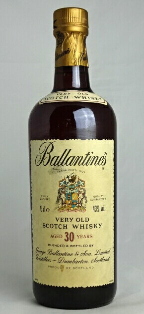 ■オールドボトル■ バランタイン 30年 750ml 43度 Ballantines AGED 30 YEARS SCOTCH WHISKY 【中古】 A04476