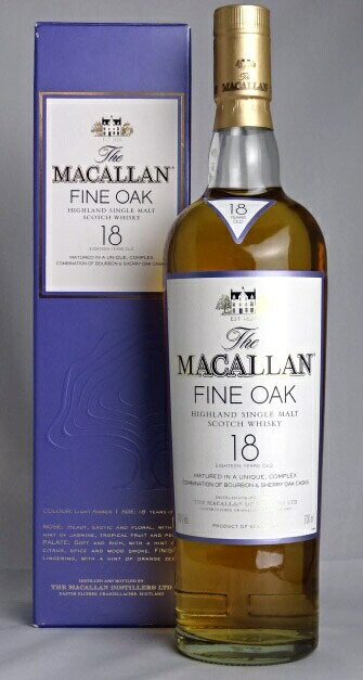 終売品 ■旧ラベル■ マッカラン 18年 ファインオーク 700ml 43度 MACALLAN A08305