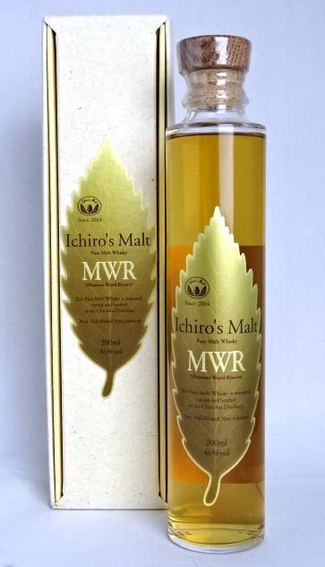 【東京都在住限定】 イチローズモルト MWR ミズナラ・ウッド・リザーブ 200ml 46度 Ichiro's Maltt Pure Malt Whisky Mizunara Wood Reserve A09835