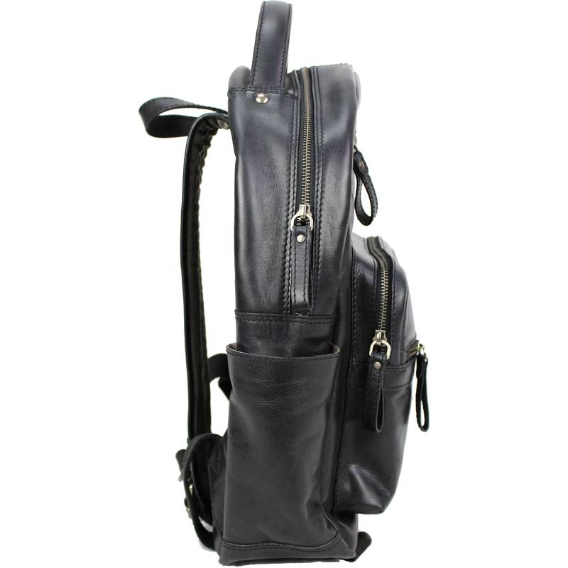【日本未発売】【Rawlings(ローリングス)】レザーコレクション バックパック（リュック バッグ）ブラック■Rugged medium backpack Black