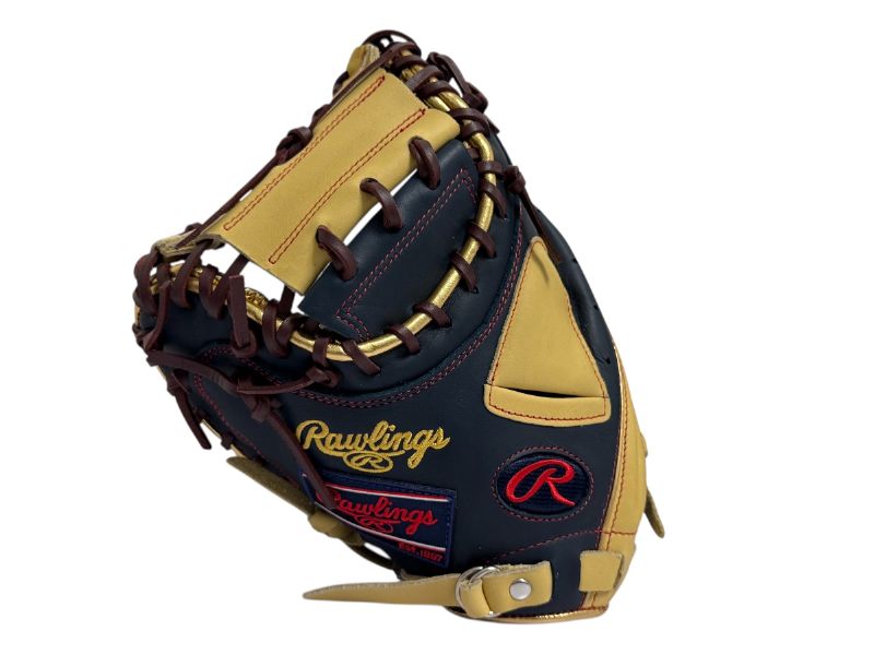 【Rawlings(ローリングス)】一般軟式用キャッチャーミット HYPER TECH COLOR SYNC ハイパーテックカラーシンク GR2FHTC2AF 左投 ネイビー/キャメル
