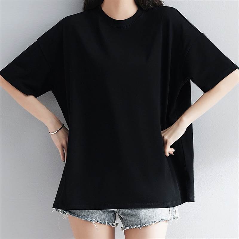 Rakuten - レディース トップス ビッグTシャツ おしゃれ 夏 ワイドTシャツ ビックシルエット 半袖 クルーネック オーバーサイズ プルオーバー ビッグシルエット シンプル 無地 モノトーン ラフ メンズライク ボーイッシュ オールシーズン 送料無料 ユニセックス お揃い 大きいサイズ