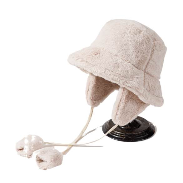 レディース 帽子 フェイクファー かわいい きれいめ シンプル カジュアル 上品 おしゃれ かっこいい ボ..