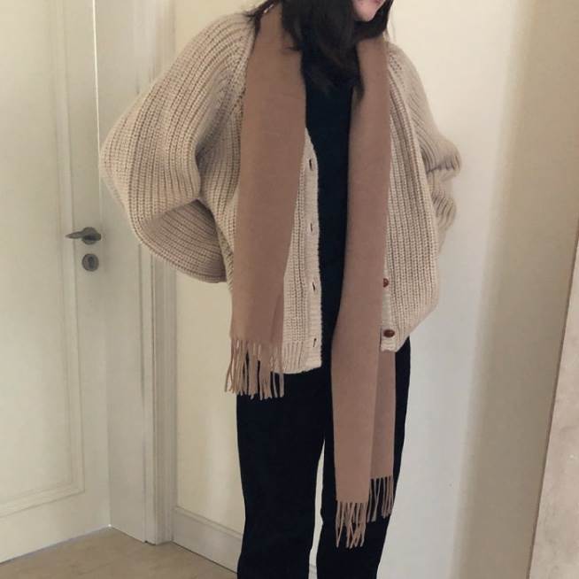 レディース カーディガン 長袖 Vネック 前開き ボタン ミディアム丈 大人可愛い きれいめ シンプル 上..