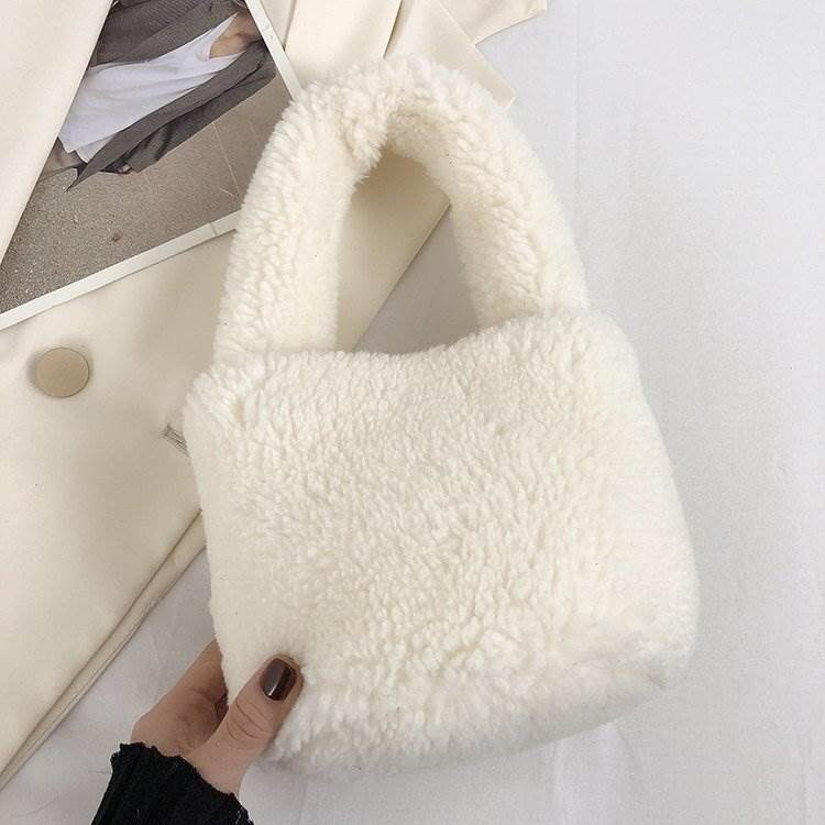 レディース ハンドバッグ ミニバッグ コンパクト 便利 軽量 もこもこ ふわふわ 大人可愛い きれいめ シ..