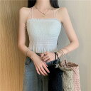 トップス キャミソール シャーリング プルオーバー ショート丈 インナー かわいい 大人可愛い きれいめ シンプル 上品 おしゃれ かっこいい カジュアル こな...
