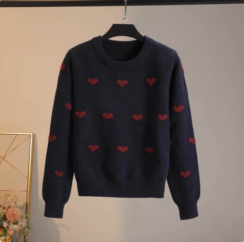 レディース セーター ニット ミディアム丈 袖あり 長袖 ボリューム袖 萌袖 ラウンドネック ワイド 切り..