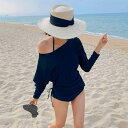 カバーアップ付き 水着 ビキニ スイムウェア レディース バンドゥ 紐 ワンショル パッド付き ハイウエスト セット ツーピース 上下セット かわいい 大人可愛い きれいめ シンプル 大人っぽい おしゃれ お洒落 ラブリー キュート クール 無地 リゾート 旅行 温泉 プール