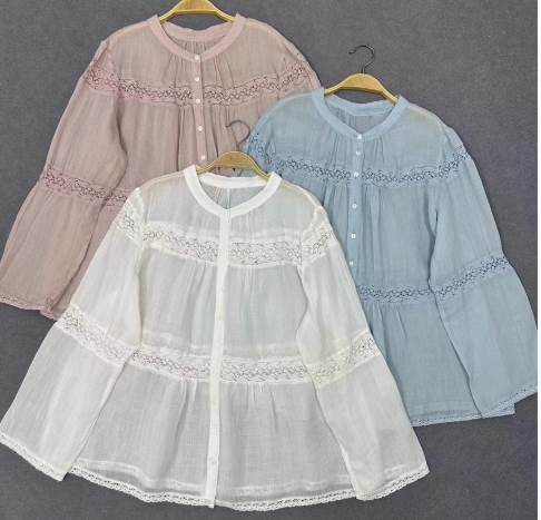 樂天商城 - レディース トップス ブラウス 薄手 刺? かわいい 大人可愛い ヴィンテージ キュート ナチュラル