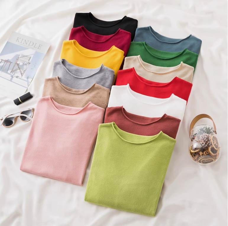 Rakuten - レディース トップス 長袖 ハイネック タートルネック スリム 細身 ストレート Iライン かわいい 大人可愛い きれいめ シンプル カジュアル 上品 おしゃれ かっこいい レトロ アジアン エスニック エキゾチック こなれ感 ラフ メンズライク マニッシュ ボーイッシュ