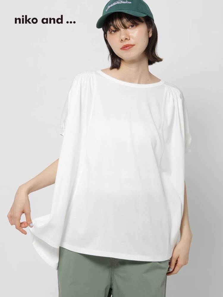 Rakuten - レディース トップス カットソー Tシャツ 半袖 ラウンドネック 襟なし オーバーサイズ 薄手 かわいい シンプル カジュアル こなれ感 ラフ メンズライク マニッシュ ボーイッシュ スポーティー とろみ感 抜け感 ベーシック ナチュラル 無地 春 夏 秋 ロングシーズン ママ