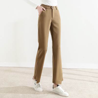乐天商城 - ボトムス ズボン パンツ ロングパンツ フレアパンツ ポケット ロング丈 裾フレア ハイウエスト 可愛い かわいい 大人可愛い きれいめ シンプル 上品 おしゃれ カジュアル レトロ こなれ感 個性的 主役級 存在感 抜け感 秋 冬 ベーシック ナチュラル クール フォーマル