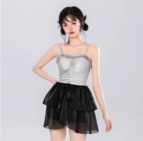 Rakuten - 水着 レディース ワンピース セパレート リボン レース シフォン フリル レースアップ ウエストリボン バックリボン スリット シースルー 伸縮性 シャーリング メッシュ シアー かわいい 大人可愛い きれいめ シンプル カジュアル ナチュラル ゴージャス 華やか