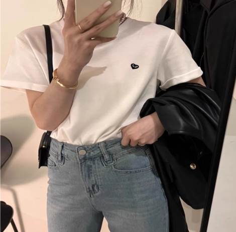 乐天商城 - レディース トップス ミニ ショート 半袖 細身 ストレート かわいい 大人可愛い きれいめ シンプル カジュアル 上品 おしゃれ かっこいい レトロ アジアン エスニック エキゾチック こなれ感 ラフ メンズライク マニッシュ ボーイッシュ スポーティー ガーリー ルーズ