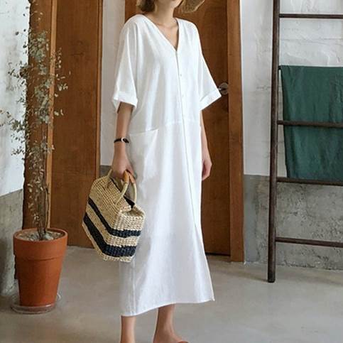 ワンピースミモレ丈ワンピースシャツ...