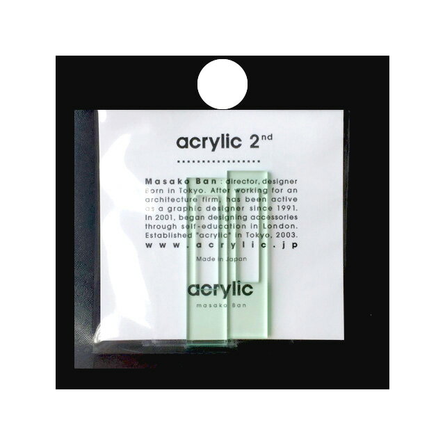 楽天Sparkle 楽天市場店【予約販売 5/7〜】acrylic アクリリック【ロングレクタングル ガラス 2110】アクリル 樹脂 ガム シリコンゴム イヤリングパーツ グラス 痛くない 落ちにくい 軽い 坂雅子 masako ban ノンホールピアス イヤーカフ レディース キッズ