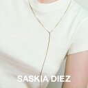 【再入荷】SASKIA DIEZ サスキアディツ GOLD FRINGE NECKLACE NO1 ゴールド フリンジ ネックレス 18k gold plated 925 sterling silver レディース メンズ ラリエット ロング