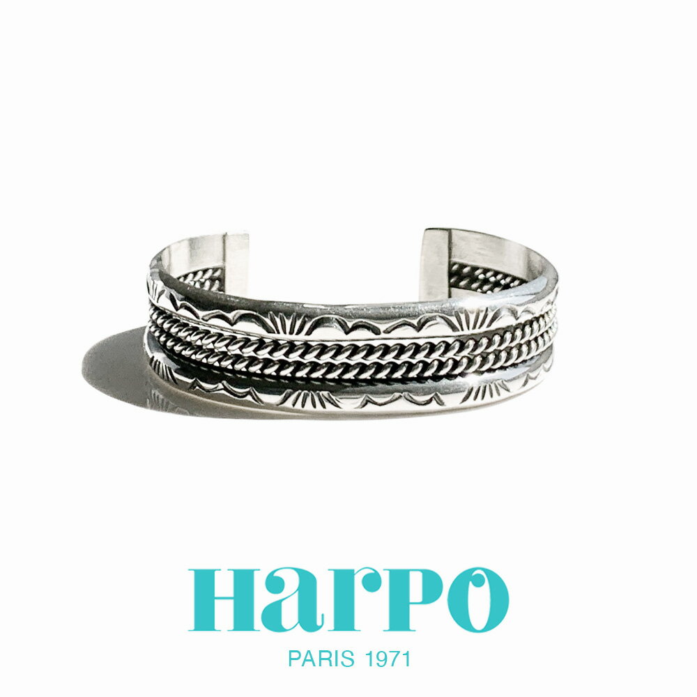 HARPO アルポ ハルポ【ナバホ ロープ ブレスレット バングル】NAVAJO ROPE BRACELET BRW24 シルバー925 太め カジュアル 重ね...