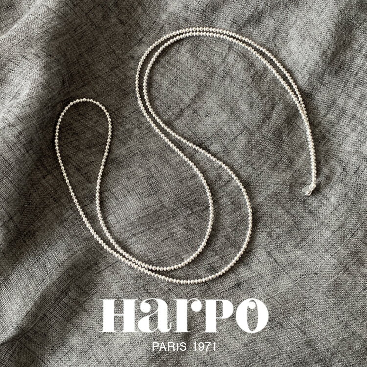 HARPO アルポ ナバホパール 114cm/3mm Navajo round and saucer silver beads necklace 45インチ ナバホ ラウンドアンドソーサー シルバービーズ ネックレス ロング インディアンジュエリー レディース 金属アレルギー