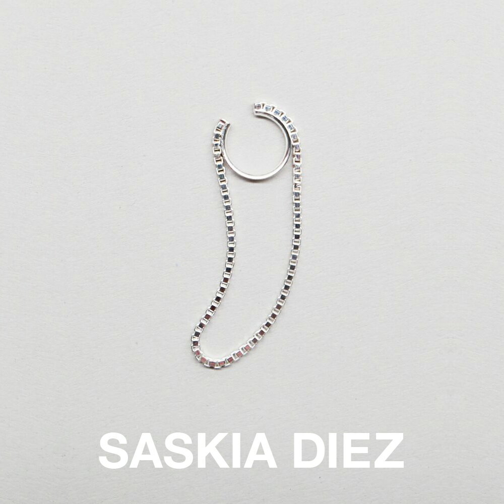 SASKIA DIEZ サスキアディツ FRINGE EARCUFFS No1 45mm フリンジ イヤーカフ レディース メンズ 片耳用 金属アレルギー対応 ロング