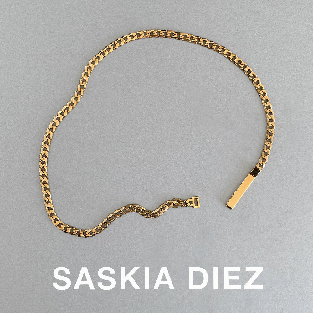 チョーカー SASKIA DIEZ サスキアディツ GOLD IDENTITY CHOKER ゴールド アイデンティティ チョーカー ネックレス レディース メンズ チェーン