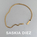 SASKIA DIEZ サスキアディツ GOLD IDENTITY CHOKER ゴールド アイデンティティ チョーカー ネックレス レディース メンズ チェーン