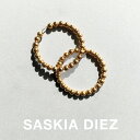 SASKIA DIEZ サスキアディツ GOLD LIQUID CREOLE ゴールド リキッド クレオール フープ イヤリング ピアス 大ぶり レディース 両耳用 金属アレルギー