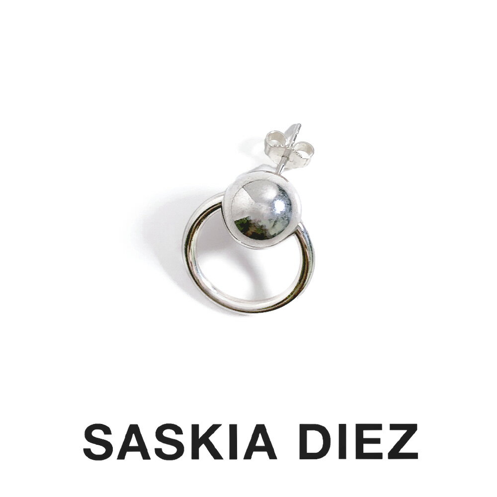 SASKIA DIEZ サスキアディツ SILVER BELLE EARSTUD シルバー ベル イヤー スタッド ピアス 925 Sterling silver シルバー レディース メンズ 揺れる ビーズ リング 片耳用 金属アレルギー