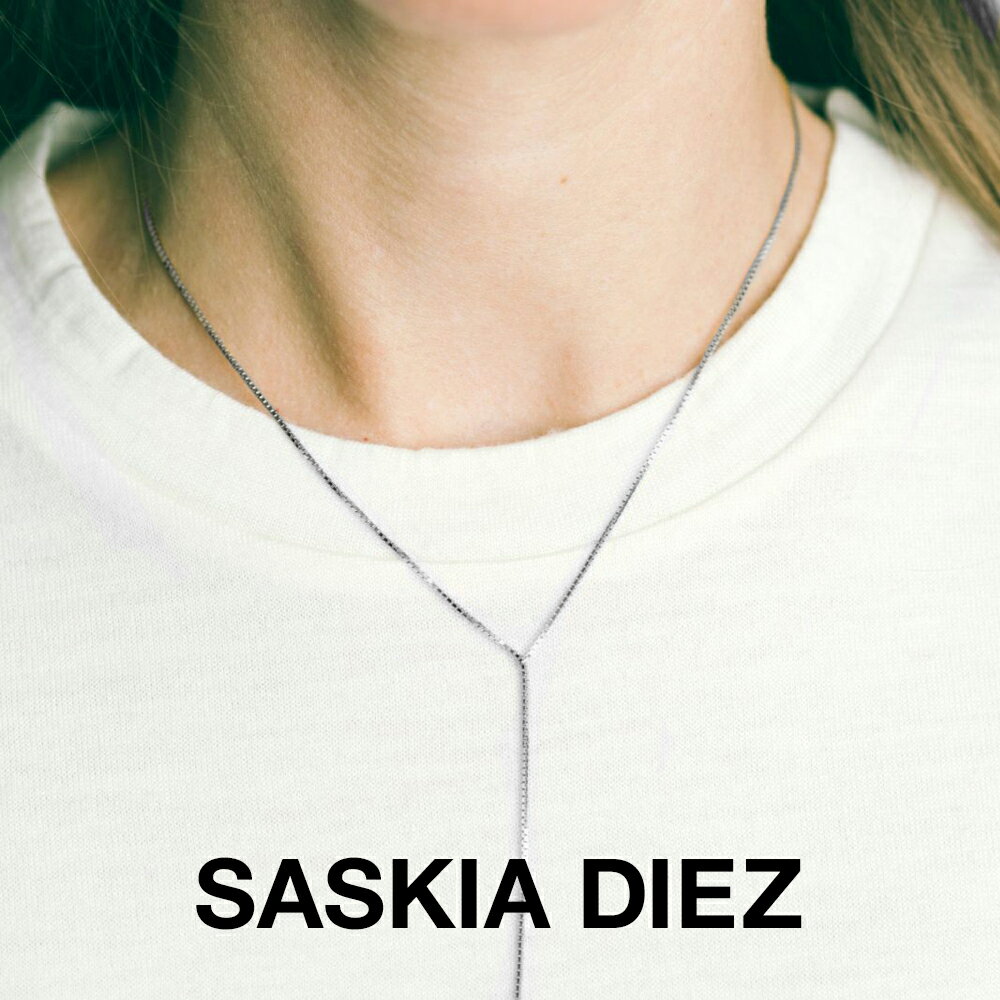 SASKIA DIEZ サスキアディツ 細め SILVER FINE FRINGE NECKLACE シルバー ファイン フリンジ ネックレス 925 sterling silver レディース メンズ ラリエット ロング 華奢